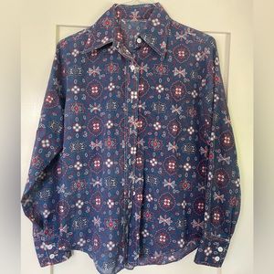 Vintage Bandana Print Shirt